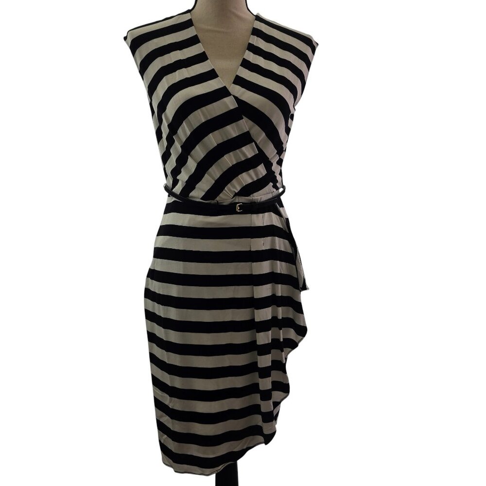 Calvin Klein Women’s V-Neck Wrap Front Sleeveless Dress –Size 4
